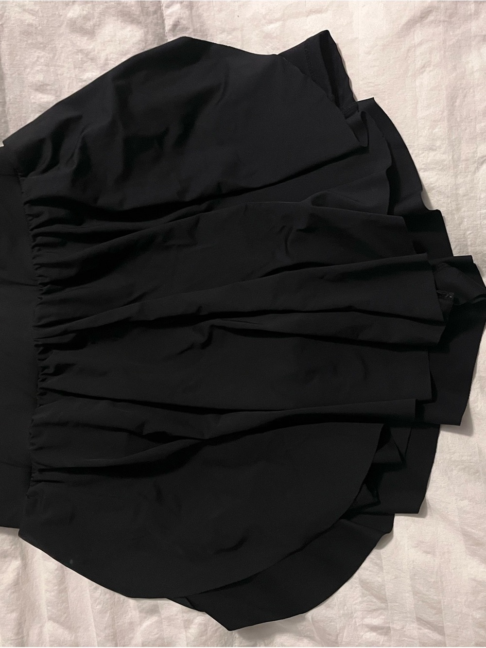 BuffBunny Black Athletic Skirt-Style Shorts
